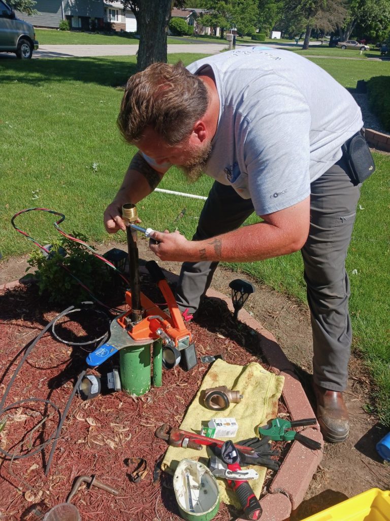 well service being performed