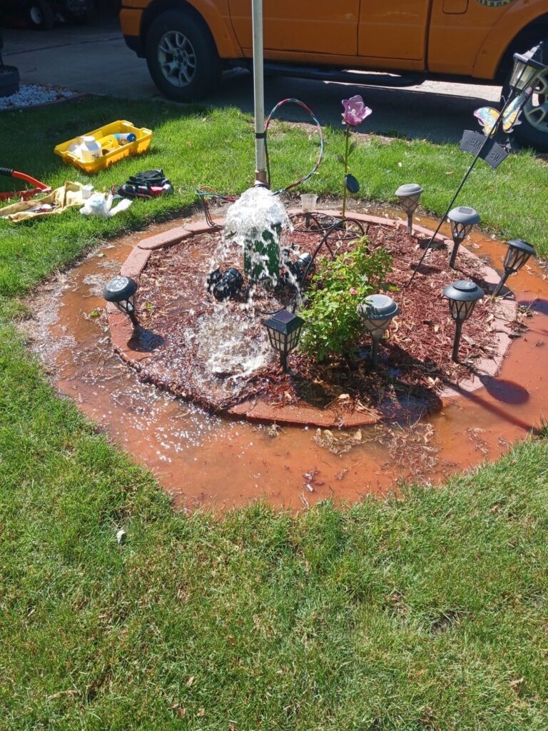 Well, service being performed in South Bend, Indiana by TLC Well Service an expert in the field